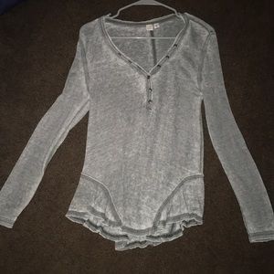 Grey washed top